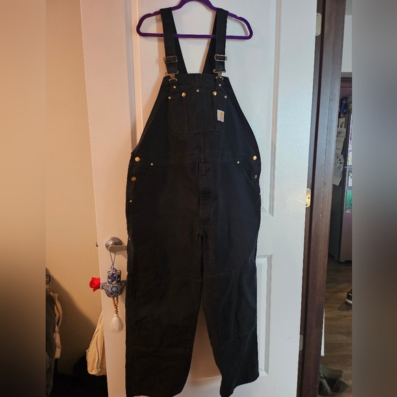 Mens Carhartt R01 BLK overalls - Picture 1 of 6